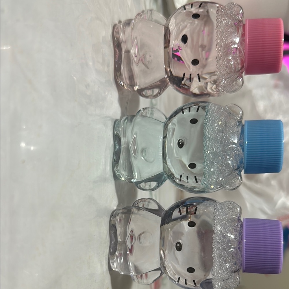 Hello kitty make-up remover. There are 3 different colors.